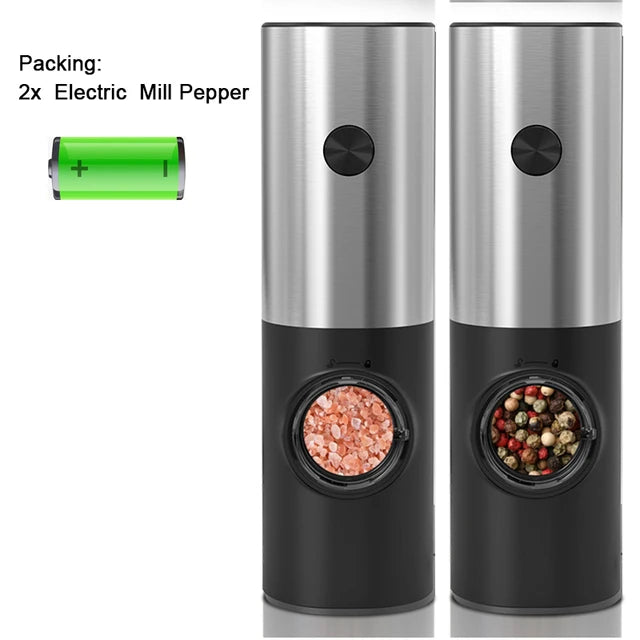One-Hand Electric Salt & Pepper Grinder for Everyday Cooking