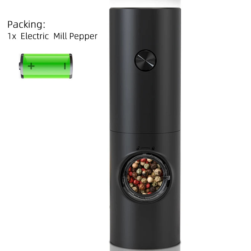 One-Hand Electric Salt & Pepper Grinder for Everyday Cooking