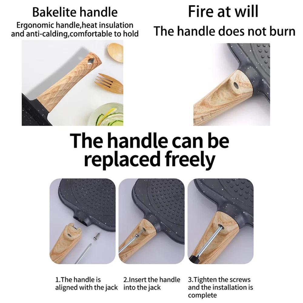 Omelet Pans Frying Pot Pan Thickened Omelet Pan Non-stick Egg Pancake Steak Pan Cooking Egg Ham Pans Breakfast Maker