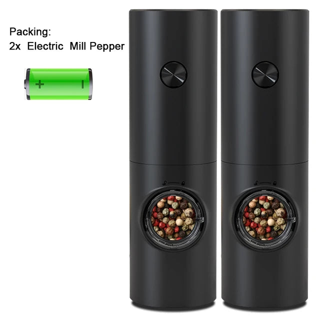 One-Hand Electric Salt & Pepper Grinder for Everyday Cooking